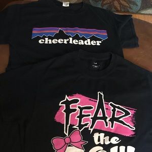 3 GRAPHICS CHEER SHIRTS ALL SIZE ADULT S